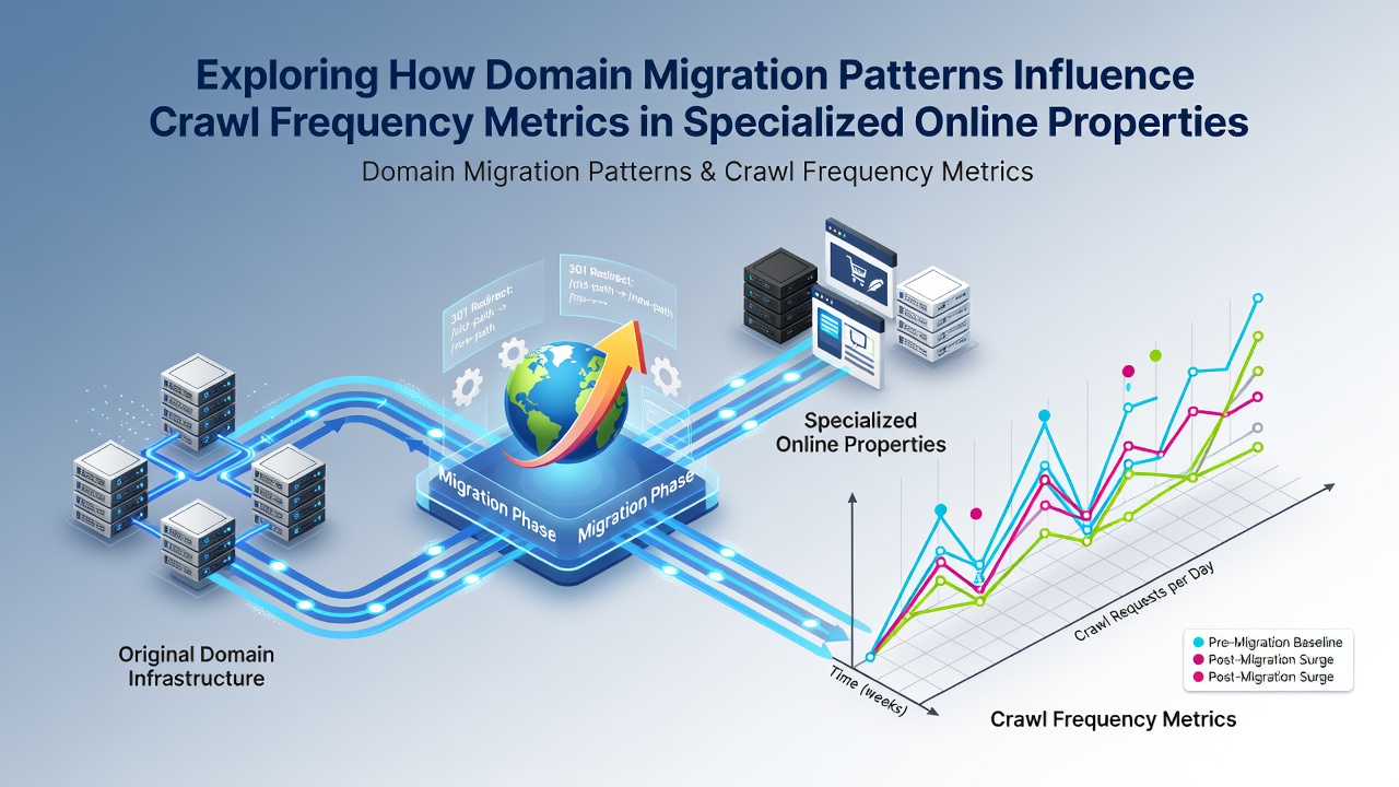 Exploring How Domain Migration Patterns Influence Crawl Frequency Metrics in Specialized Online Properties