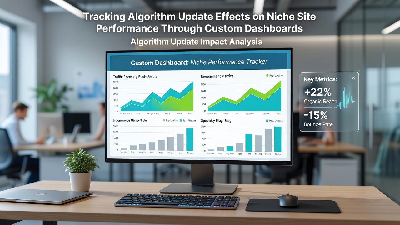 Tracking Algorithm Update Effects on Niche Site Performance Through Custom Dashboards